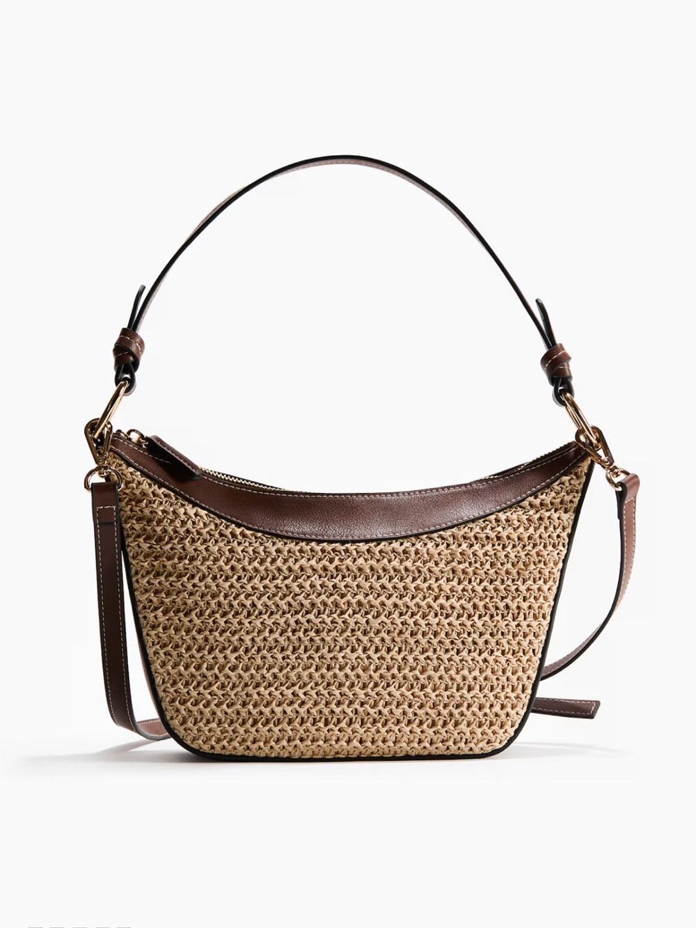 Woven Straw Crossbody Bag